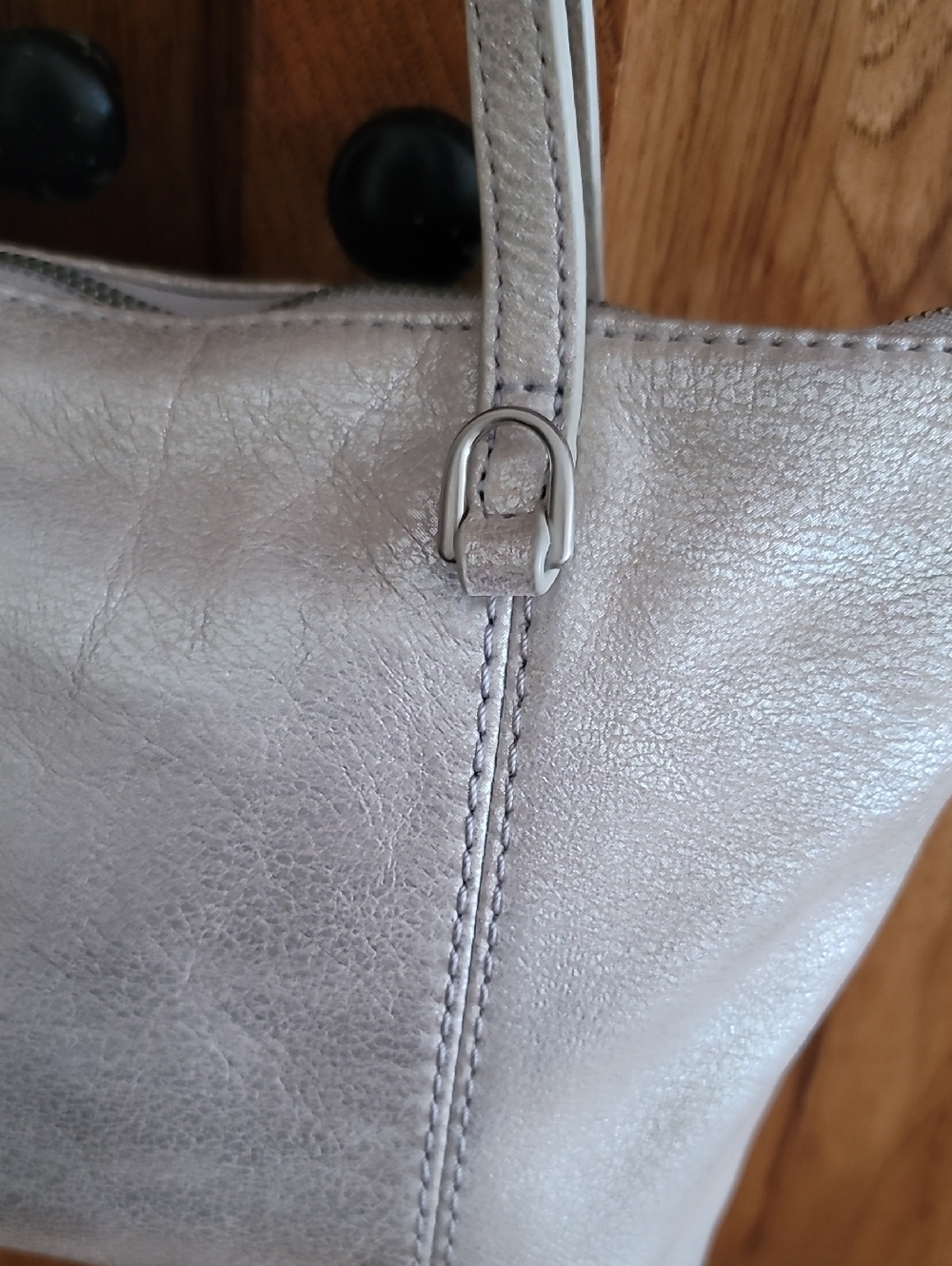 HOBO Crossbody Metallic Leather Bag - Picture 5 of 8